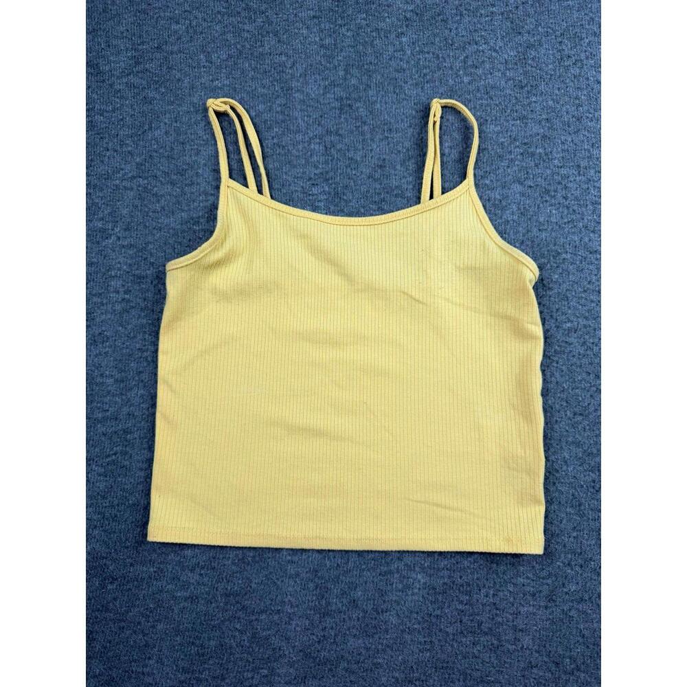 American Eagle Yellow Ribbed Camisole Tank Top Size Small